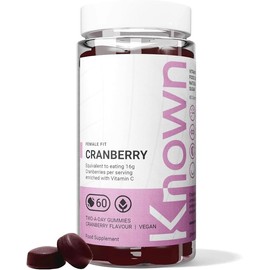Known 16,000mg Cranberry Gummies – Vegan Gummy Supplement with High Strength Cranberry Extract & Vitamin C – Female Health & Immune Support – 1 Month Supply – For Women