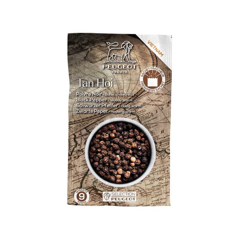 Peugeot Tan Hoi Vietnamese Black Peppercorns, 140g - 7 fresh