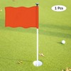 TIXIPEM Golf Flag with Tube Inserted [1pcs] - Nylon Putting