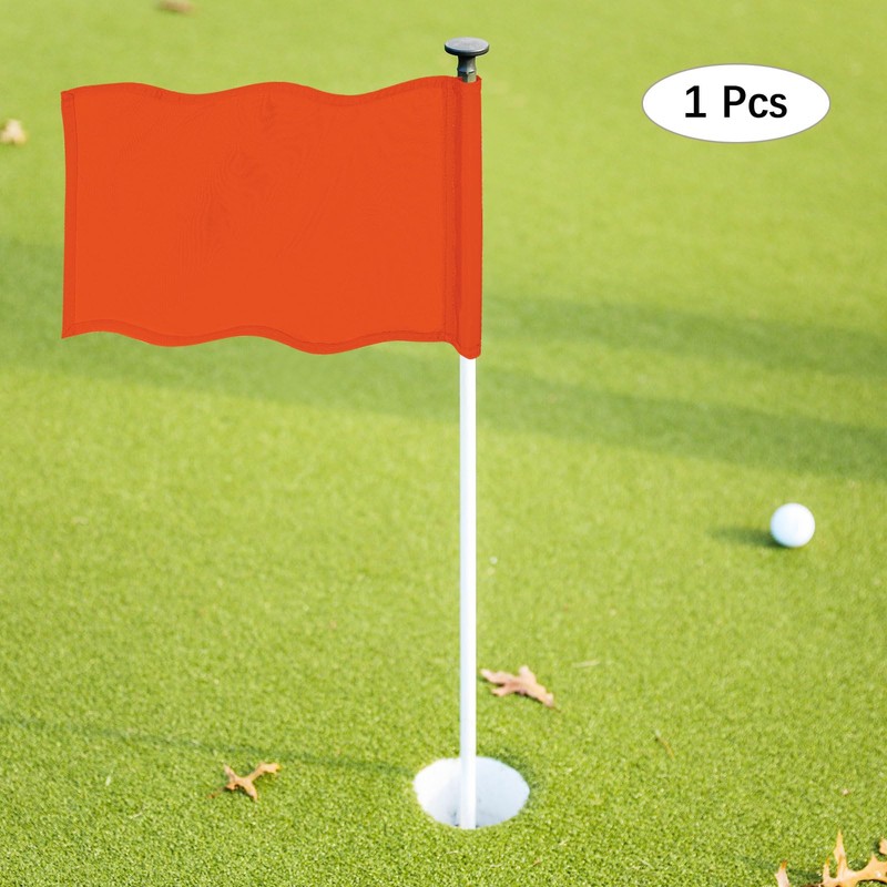 TIXIPEM Golf Flag with Tube Inserted [1pcs] - Nylon Putting