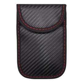 1/2 Pack Car Key Signal Blocker Pouch, Black Pouch for Car Keys, Keyless Signal Blocking Key Case, RFID Blocker Bag for Car Security