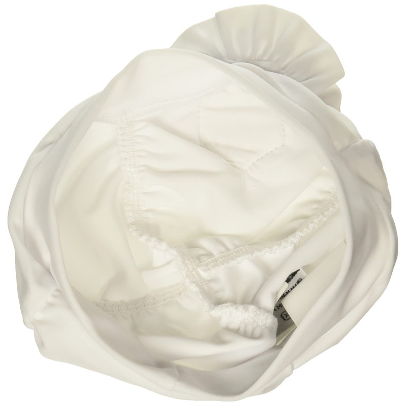 Flap Happy Girls UPF 50+ Lil Gorro de natación, Blanco,