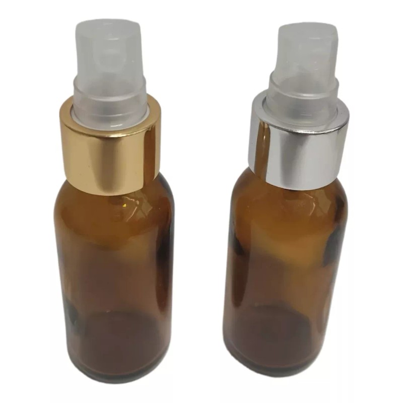 Meliars Frasco Ambar 30 Ml Con Atomizador Dorado / Plata