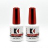 KUPA 2 Bottles Kupa Gelfinity Gel TOP COAT No Wipe