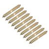 uxcell 4x25mm Hanger Bolts, 24pcs Double Ended Self-Tapping Thread Wood