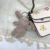 ADORNEST Cute Bunny Plush Keychain for Woman Cute Stuff,Mini Rabbit