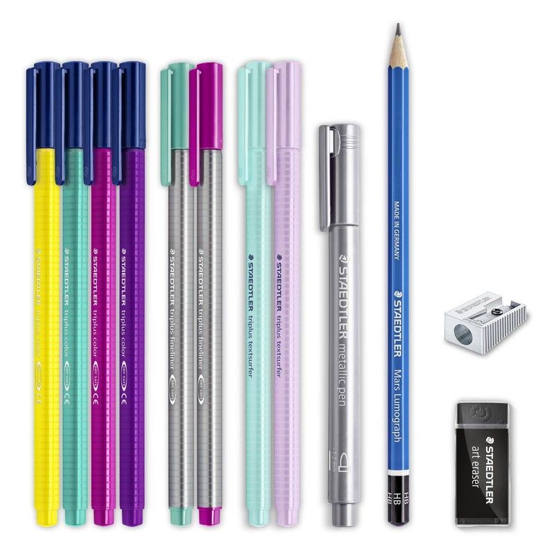 STAEDTLER Hand Lettering Set Hand Lettering Set, Cardboard Case with