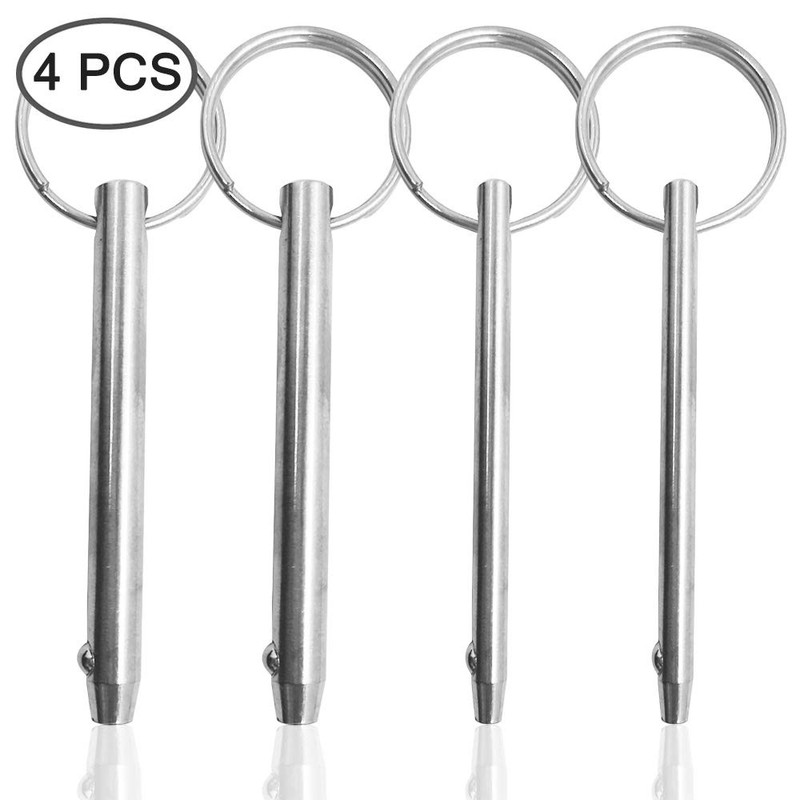 AFUNTA 4 Pcs Quick Release Pin, Diameter 5/16"(8mm) & 1/4"(6.3mm),