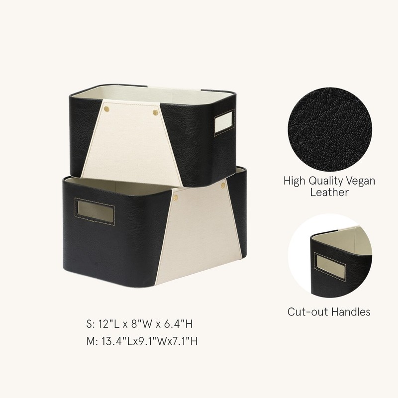 LA JOLIE MUSE Storage Baskets for Organizing, 2 Pack, Storage