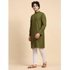 SKAVIJ Men's Tunic Cotton Kurta Pajama Indian Yoga Casual Dress