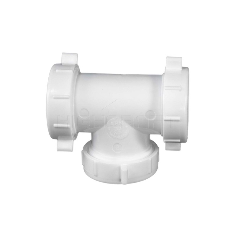 HIGHCRAFT Q43737 Plastic 3 WAY End Outlet Tee for Tubular