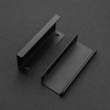 Ravinte 6 Pack Finger Pulls for Cabinets 80mm/3.15" Length Black