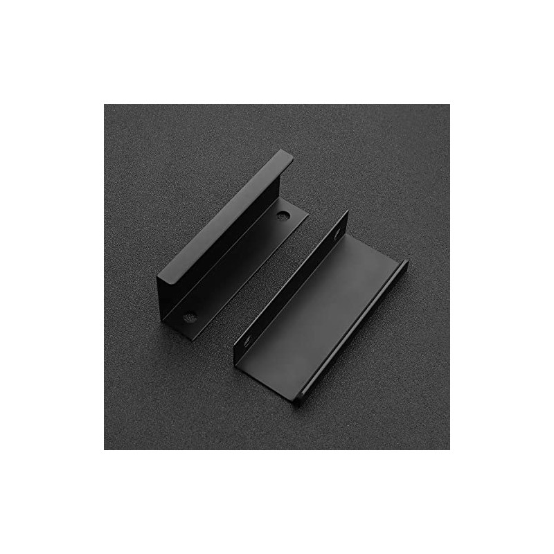 Ravinte 6 Pack Finger Pulls for Cabinets 80mm/3.15" Length Black