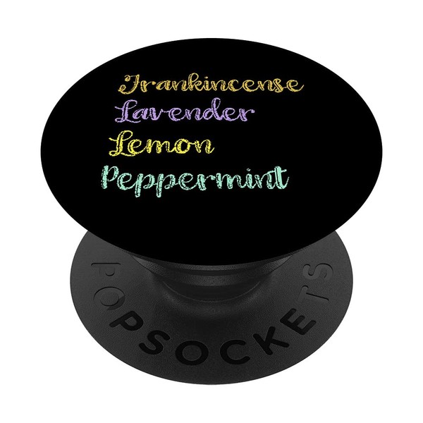 Essential Oils - Frankincense Lavender Lemon Peppermint Oil PopSockets Swappable