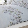 Eloise Duvet Cover Set, Polyester-Cotton, Duck Egg, Single