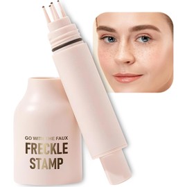 Lápiz de Pecas con Sello–Secado Rápido e Impermeable,Maquillaje de Pecas Falsas Realistas y Duradero,Ligero y Portátil,Vegano & Sin Crueldad–Look Bronceado Natural para Verano–01# COLOR de la Luz