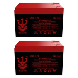 Neptune 12V 15AH F2 Replaces Razor 15165070 MX650 Dirt Rocket - 2 Pack