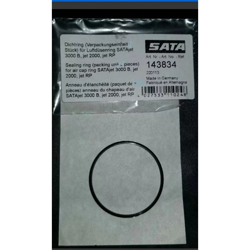 SATA Jet 2000/3000 Air Cap Seal Ring (143834) OEM!!