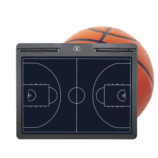 RoseFlower Electronic Basketball Tactic Boards, Trainer Basketball Board with Marker and LCD Display - Coaching Clipboard for Training, Competition