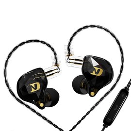 ND NX2 in Ear Monitorm, HiFi IEM Earphones, Deep Bass Sound in Ear Headphones, Clear Sound Gaming Earbuds with Detachable Cable