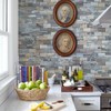 DICOFUN Distressed Wood Peel and Stick Backsplash Wall Tiles, 12"x12"