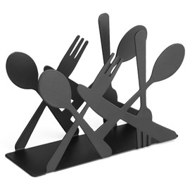Servilletero para Mesa, BOJA Servilleteros para Mesa Elegantes, Servilletero Negro para Mesa para Cocina, Restaurante, Cafetería y Bar, Fácil de Limpiar