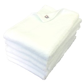 OSK Series Face Towels, White, 5 Pieces, Imabari Towel Brand Certified, Absorbent, Quick Drying, Plain, 100% Cotton