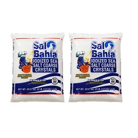 2 Set - Sal Bahia Iodized Sea Salt Coarse Crystals 35.27oz