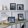 VCK 8x10 Solid Wood Picture Frame Set of 5,Textured Exclusive