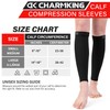 CHARMKING Calf Compression Sleeve for Women & Men Circulation (3