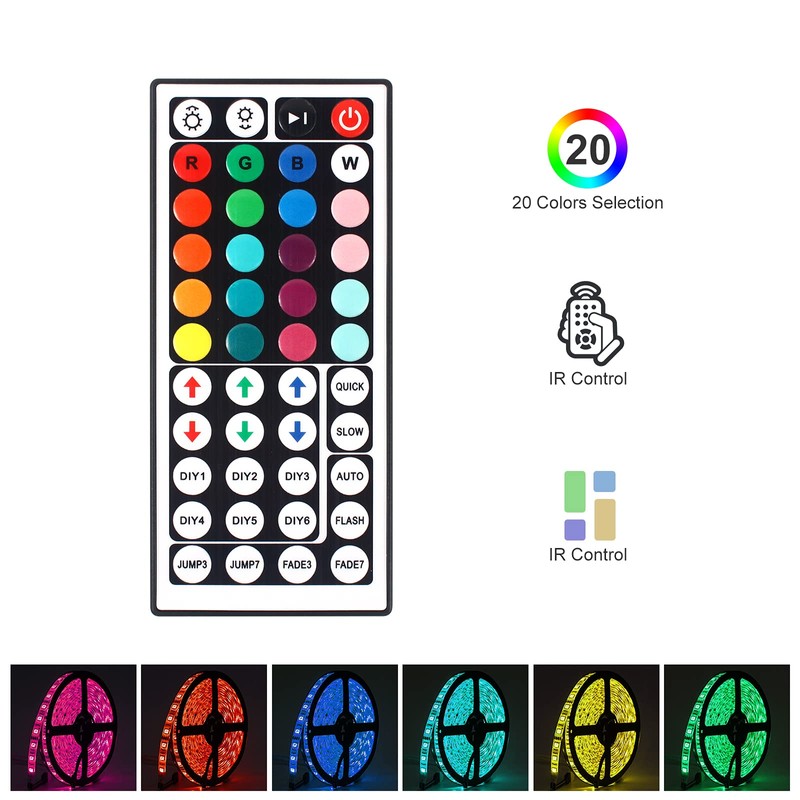 VIPMOON LED RGB Controller 44key 5-24V RGB Steuerung IR Wireless