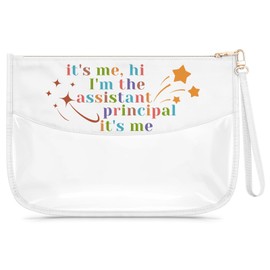 Assistant Principal Gift for Women Clear Makeup Bag Assistant Principal Appreciation Gift Assistant Principal Retirement Goodbye Farewell Present Birthday Thanksgiving Present for Assistant Principal