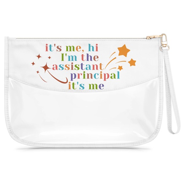 Assistant Principal Gift for Women Clear Makeup Bag Assistant Principal