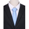 Elerevyo Men's Polka Dots Tie Self-Tied Necktie Woven Classic Width