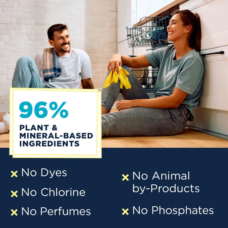 Nature Clean All Natural Dishwasher Pods, Plant-Based Non Toxic Dishwasher