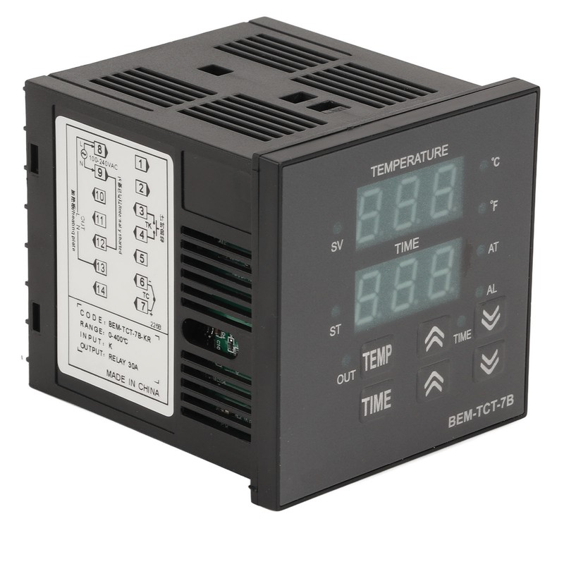 Thermostat Time Digital Display K Type Input Temperature Controller for