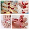 DANNEASY 24 Sheets Valentine's Day Nail Polish Strips Full Nail