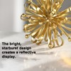 Retrome 6.7" Decorative Metal Starburst Tabletop Shelf Sculpture Accent, Gold