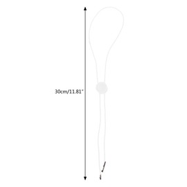 Galepromot 10 Pcs Black Adjustable Hat Strap Clip Hat Windproof Cord Fastener Cap Retainers with Clips for Fishing Boating Fishing Hats