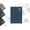 2026 A4 Diary Week To View - Navy Blue Faux