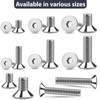 XRXYMQ 30 Pieces Countersunk Hex Socket M6 x 30 mm