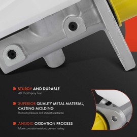 A-Premium Cilindro principal de freno con depósito y tapa compatible con vehículos Land Rover - Discovery 1994 1995 1996 1997 1998 1999 - Sustituye al equipo original STC1284