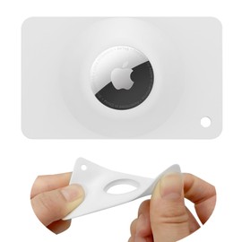 Ultra Airtag Holder Wallet Card,Slim Air tag Card,Airtags Card Case for Wallet,Purse,Handbag,Clutch,Backpack,Pocket,(White, Airtag Not Included)