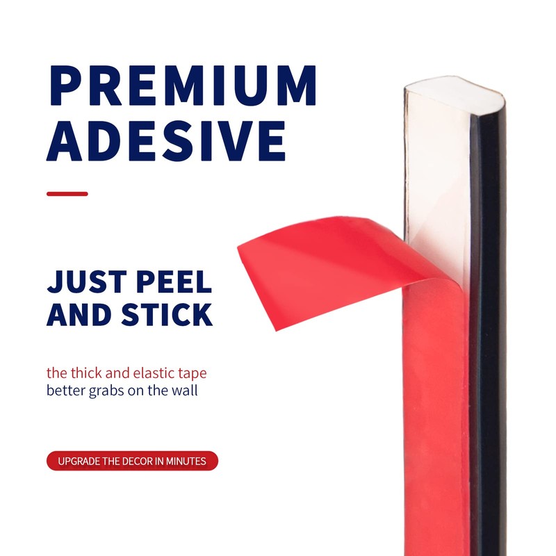 Art3dwallpanels 25 Ft Flexible Peel and Stick Trim Molding Decorative