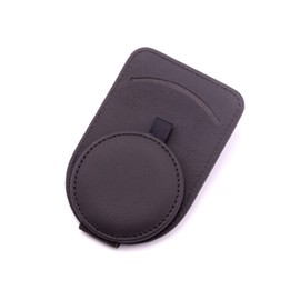 Car Glasses Holder Magnetic Universal Car Glasses Holder PU Leather Car Visor Sunglasses Hanger with Card Clip Glasses Holder