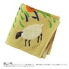 [moritaMiW] Kusubashi Mon Ori) Gauze Pile Handkerchief, Highland Sheep Beige