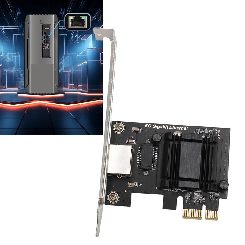 PCIe Network Adapter, 5Gbps High Speed PCI Express Ethernet Card