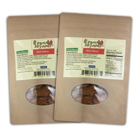 SOYAMI (So yummy) Vegan Jerky (Mild Spicy, 2 packs, 5.3 oz each). Non-GMO ingredients. With naturally fermented soy sauce with a hint of sweetness. All natural plant-based and protein-packed nutrition.