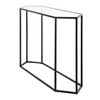 Beck 48'' Wide Hexagonal Console Table in Blackened Bronze