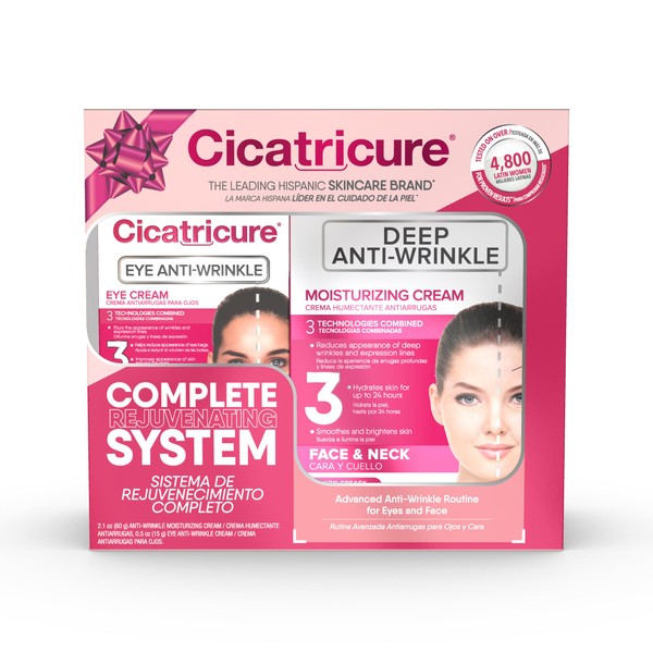 CICATRICURE Complete Rejuvating System Gift Pack of Two Facial Antiwrinkle Creams